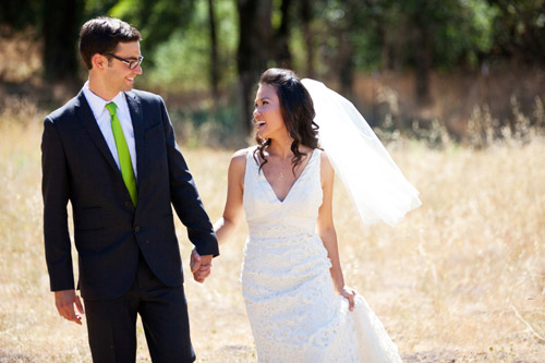 playful summer green and yellow wedding style, Relais du Soleil Glen Ellen, California, photos by Noah Hawthorne Photography