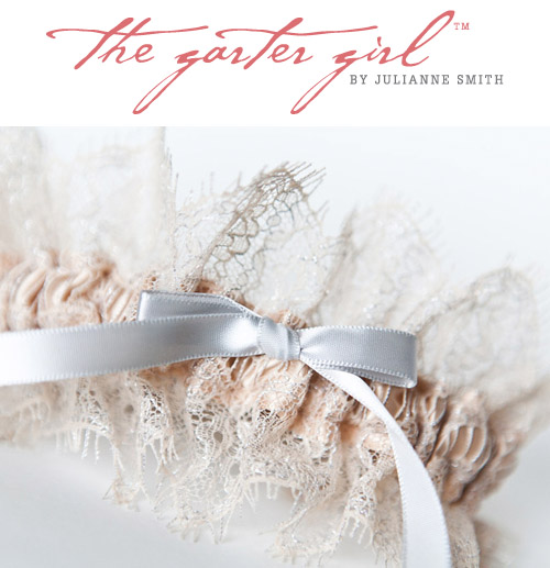 stylish bridal garters from The Garter Girl