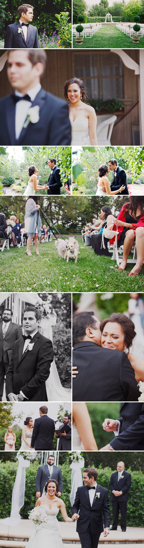 blush pink, dove gray, black and white Great Gatsby and Coco Chanel inspired wedding at Maravilla Gardens, California, photos by Christine Farah Photography