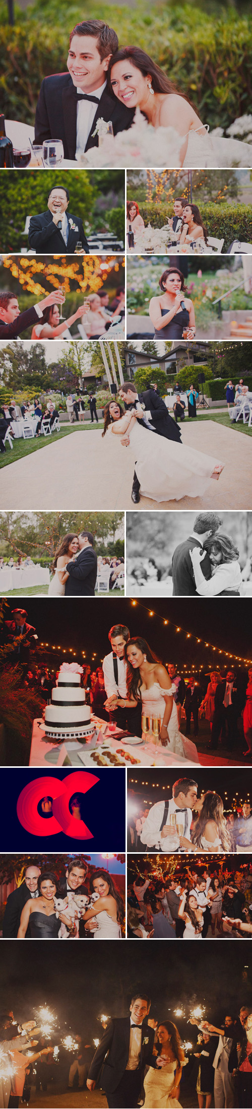 blush pink, dove gray, black and white Great Gatsby and Coco Chanel inspired wedding at Maravilla Gardens, California, photos by Christine Farah Photography