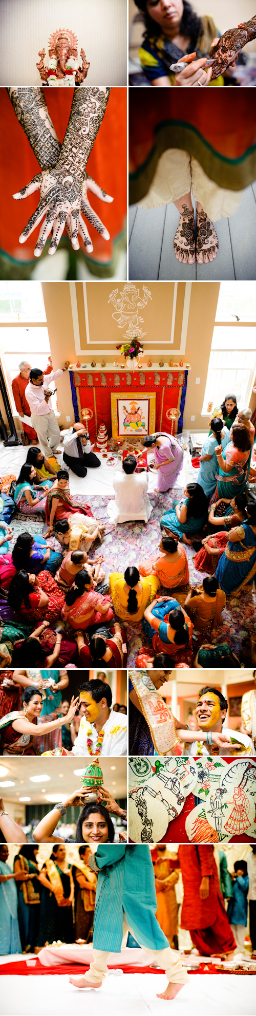 gorgeous Indian wedding ceremony preparations - photos by Portland, Oregon based wedding photographer Aaron Courter