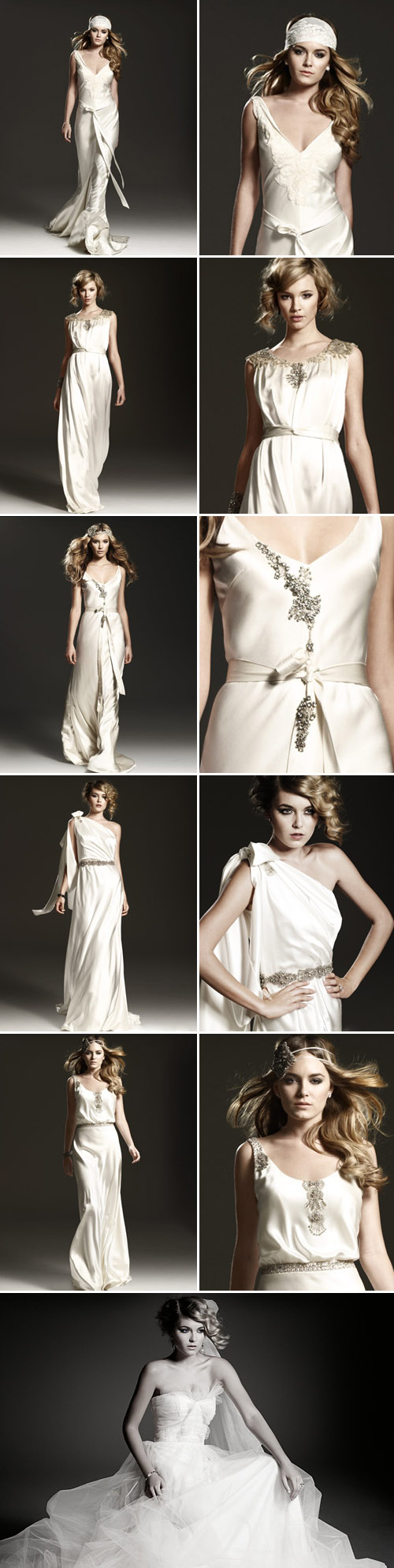 glamorous old-hollywood style wedding dresses from Johanna Johnson