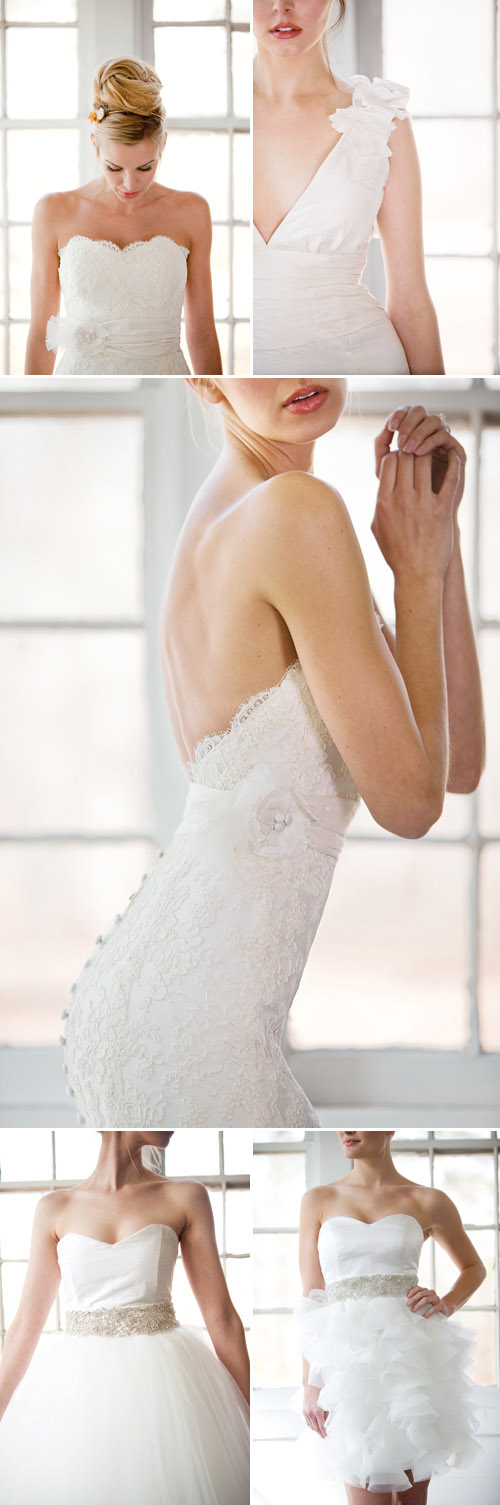 Heidi Elnora 2011 wedding dress collection photographed by Leslee Mitchell