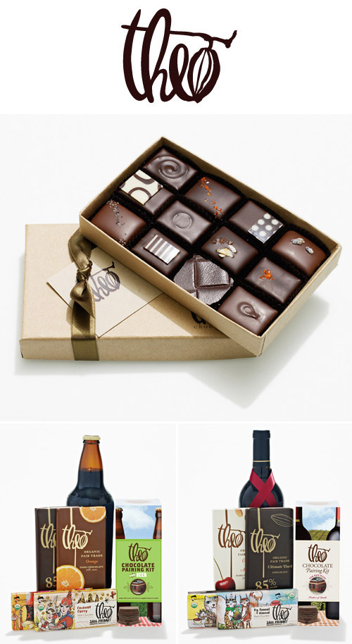 organic chocolate confections and beer and wine pairing kits from Theo Chocolate