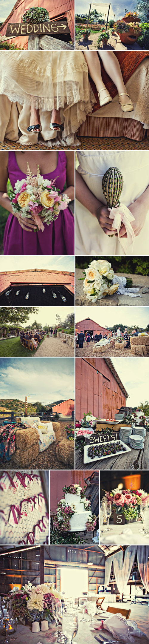 stylish rustic wedding at Ojai Valley Inn by Jill La Fleur, images by Joy Marie Photography