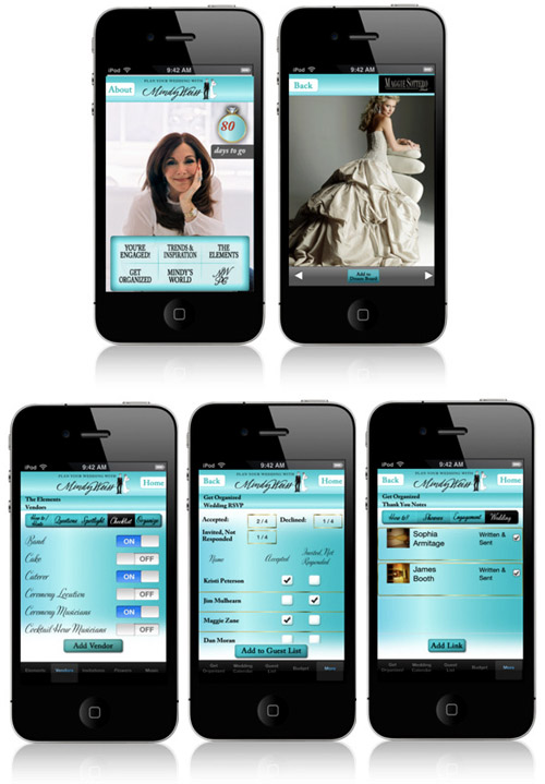 The new Mindy Weiss iPhone wedding planning app!