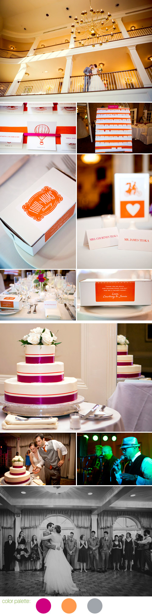 modern and colorful Avon Connecticut real wedding photos by Lime Green Photography