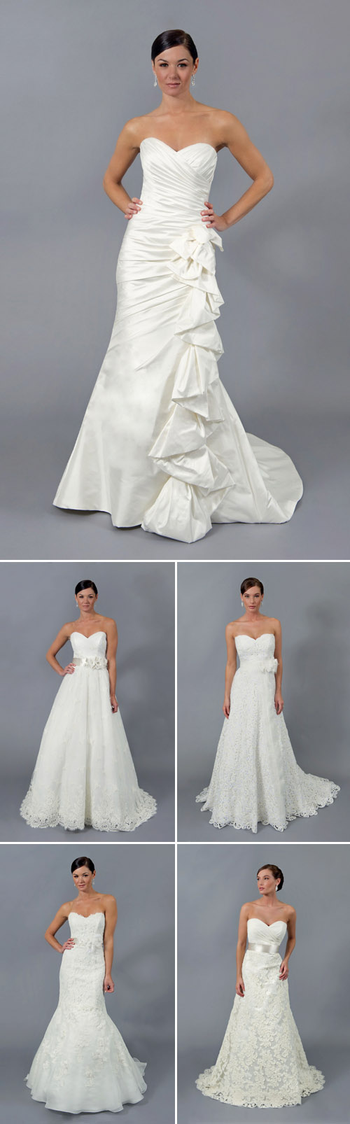 pretty lace wedding dresses from Modern Trousseau Spring 2012 colleciton