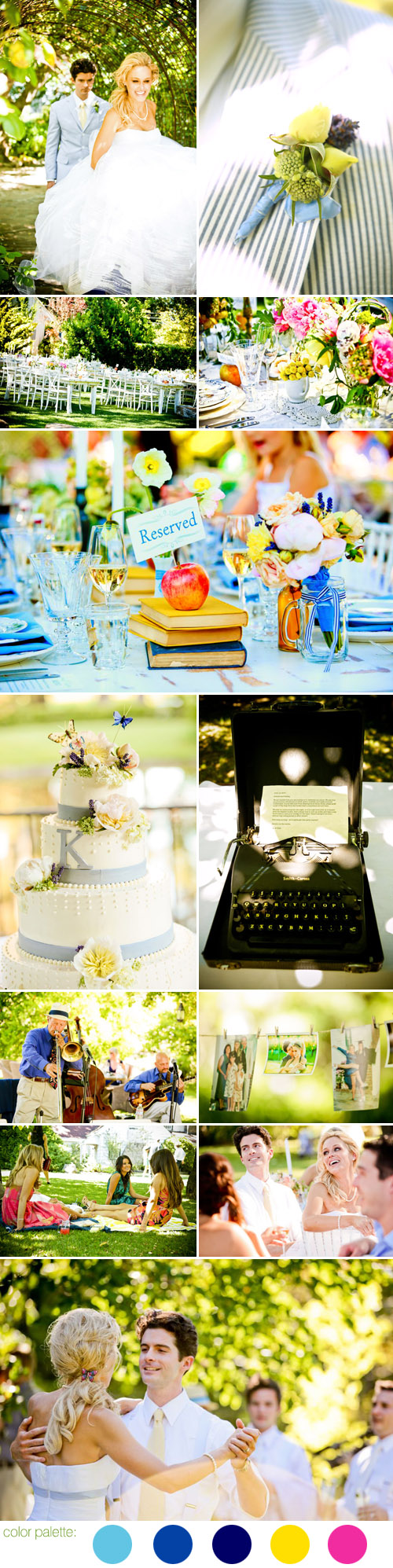 Napa vintage vineyard wedding reception at Shady Oaks Winery, Carolina Herrera wedding dress and Christian Louboutin wedding shoes, photos by Laura Grier - Beautiful Day Photography