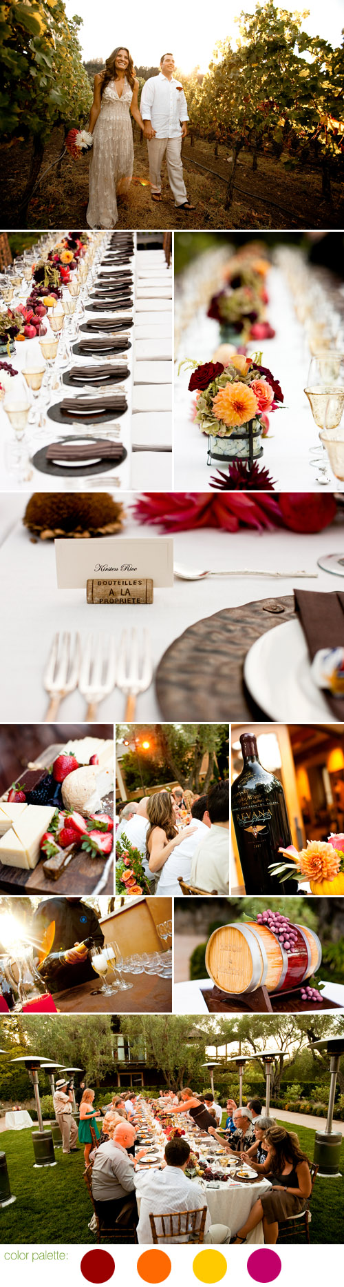 Napa Valley fall wedding photographed by Jennifer Kloss