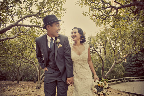 picnic inspired real wedding at Nestldown in the Santa Cruz Mountains, photos by Paco and Betty