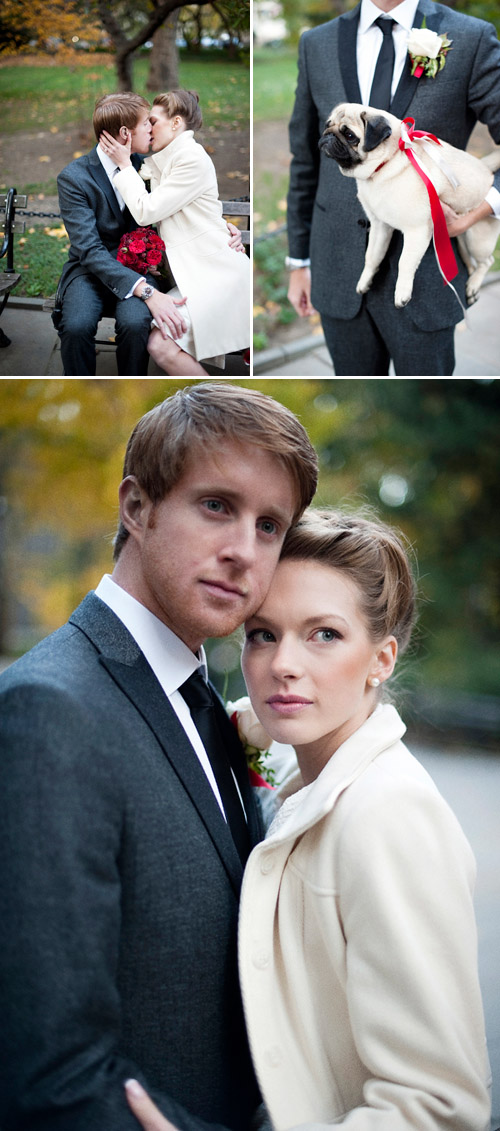 New York City Hall Park wedding, vintage inspired wedding style, photos by Justin & Mary Marantz