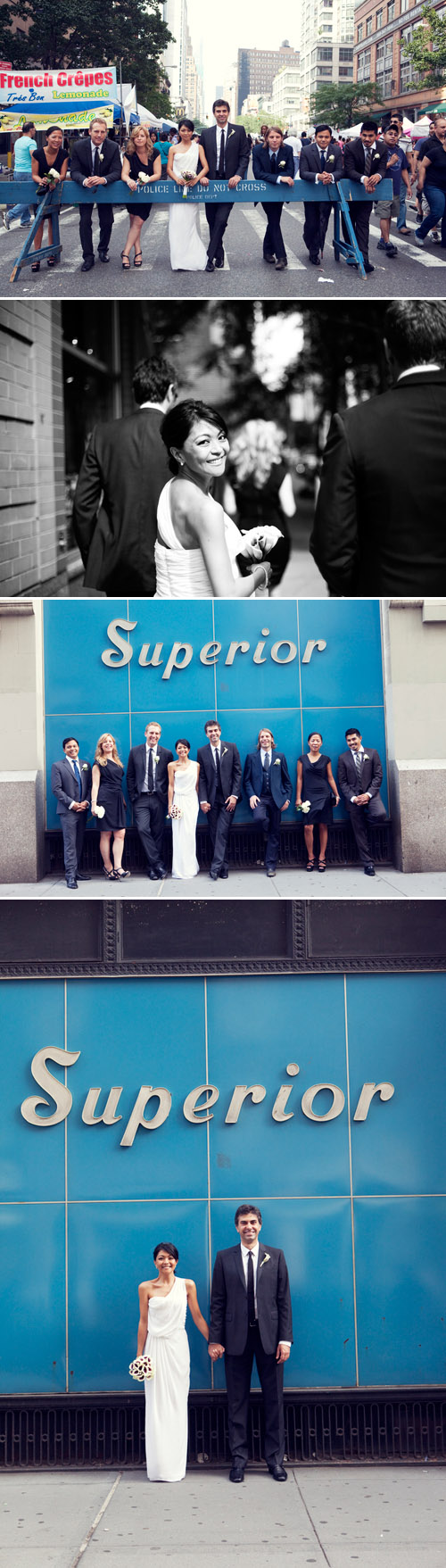 stylish, modern New York City rooftop wedding photos by Jami Saunders Photography