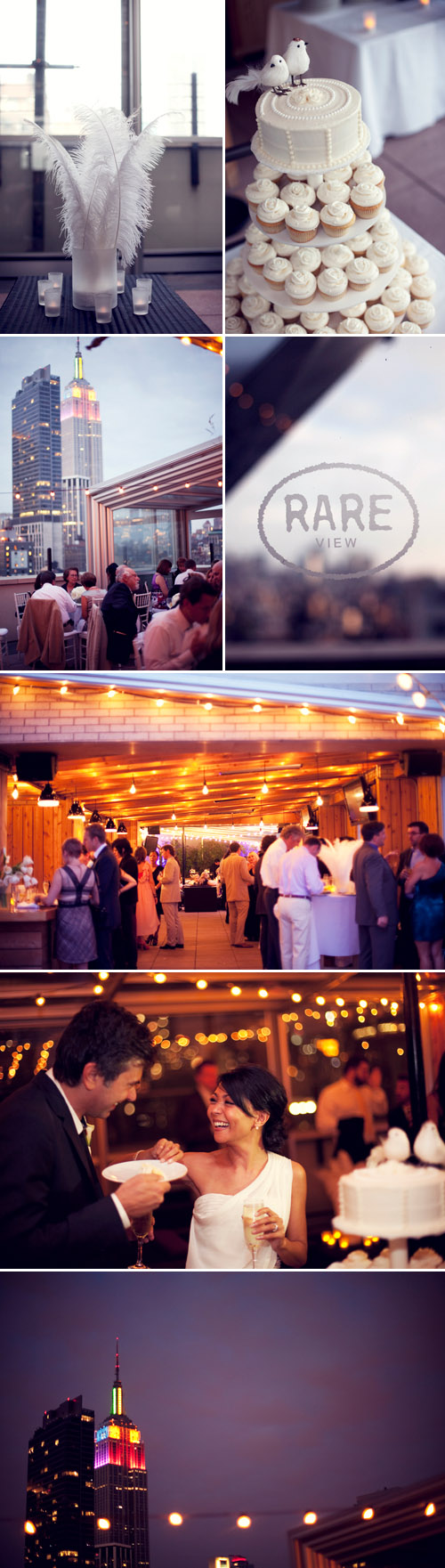 stylish, modern New York City rooftop wedding photos by Jami Saunders Photography