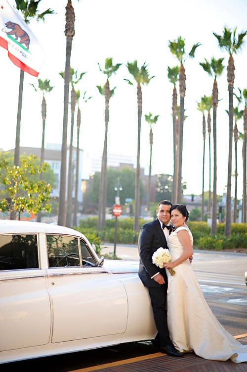 old hollywood glamour style wedding at the Fred Harvey Room at Los Angeles Union Station, photos by Hazelnut Photograhpy