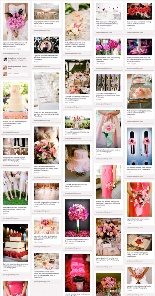 Wedding photos on Pinterest