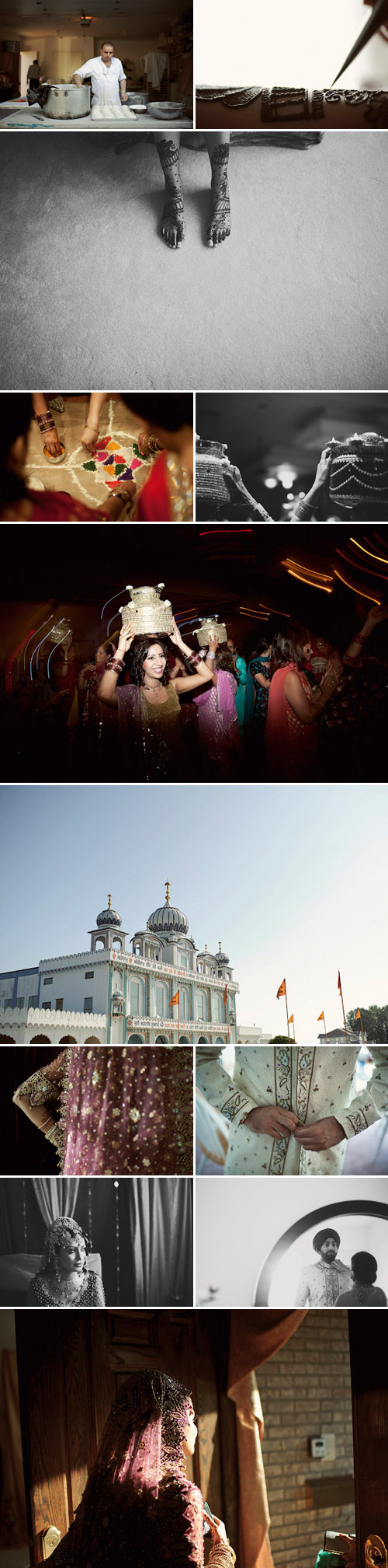 traditional Indian Sikh wedding in Vancouver, BC, purple, lavender, silver and black wedding colors, photos by Nordica Photography