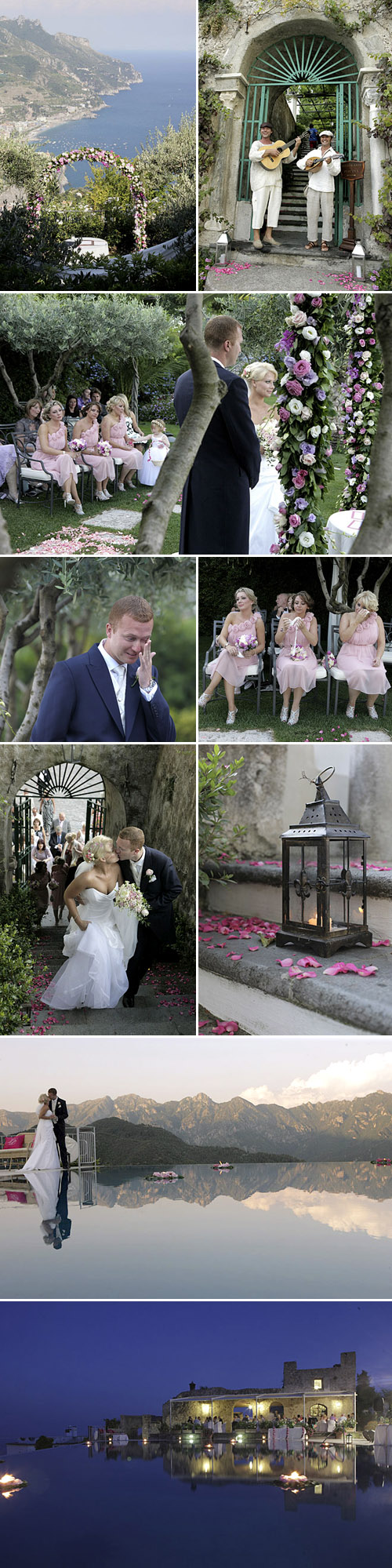 Destination wedding in Ravello, Italy by top Italian wedding planner Brenda Babcock of Italia Celebrations, photos by Joanne Dunn Photography