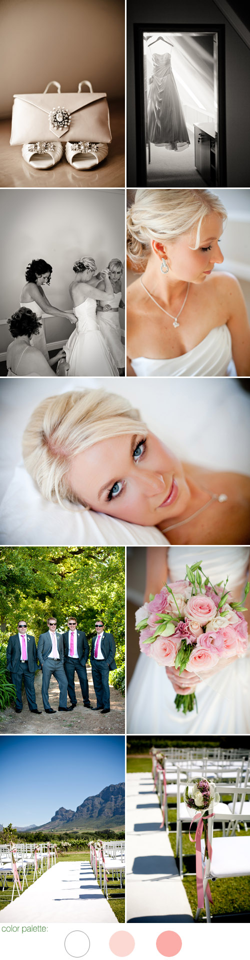 romantic South African real wedding, images from Christine Meintjes