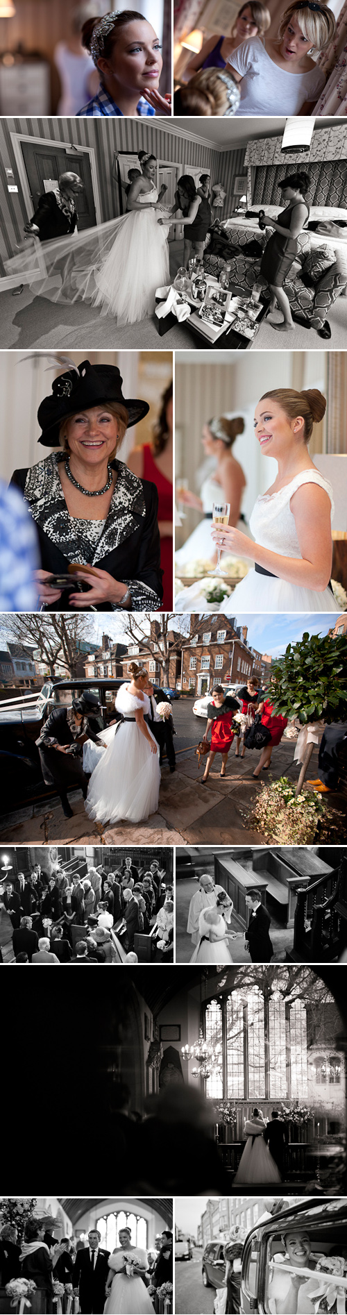 photos of glamorous wedding at Chelsea Old Church in London by Lime Leaf Weddings