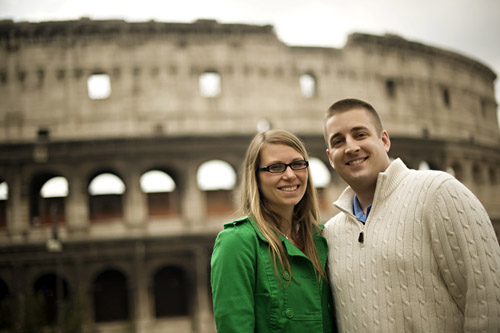 romantic real proposal in Rome, image by Rochelle Cheever