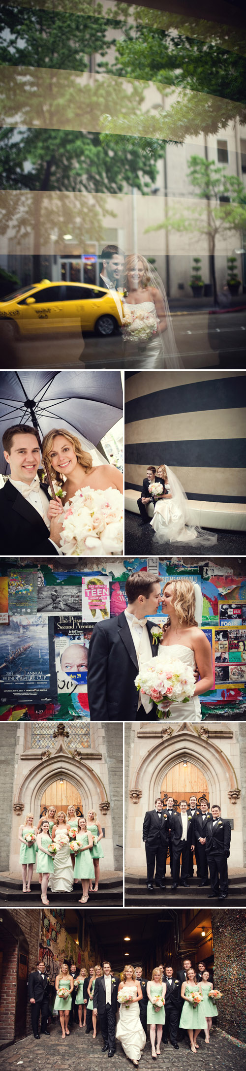 romantic ivory, gold, champagne and peach wedding floral decor at Union Station, Seattle, photos by Stephanie Cristalli Photography