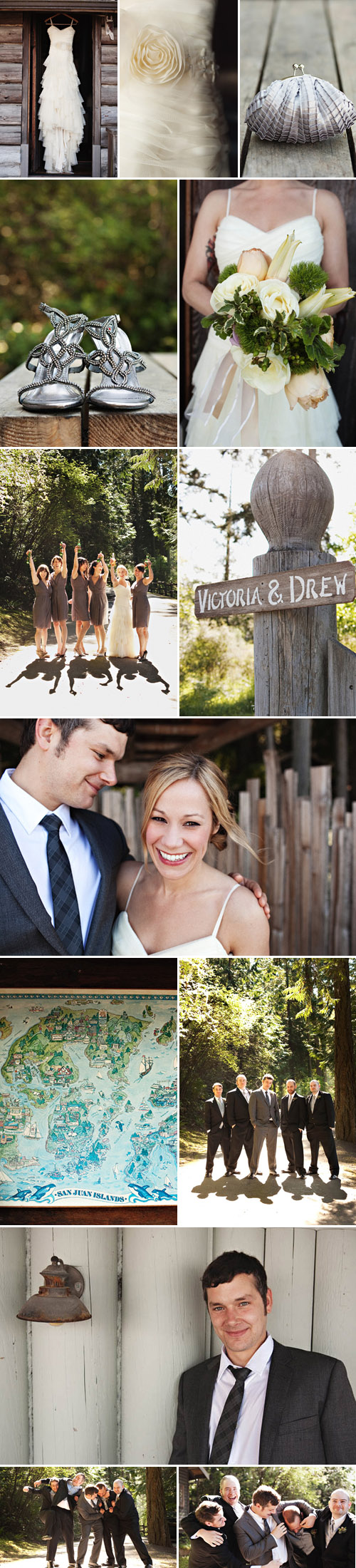 rustic themed, country vintage real wedding, Orcas Island, Washington, image by Jenny J