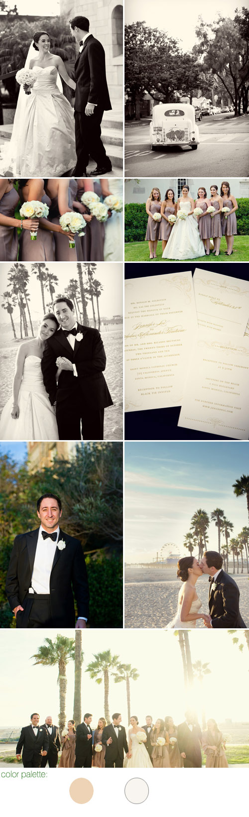 classic and elegant real wedding at Shutters on the Beach in Santa Monica, California, photography by Boutwell Studio