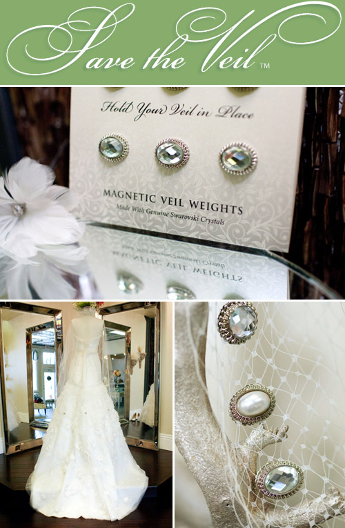 wedding veil weights from Save the Veil