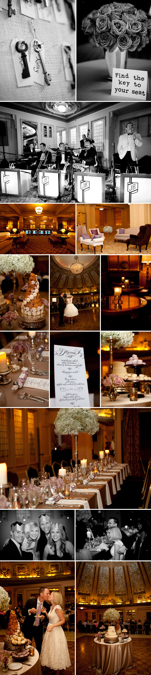 stylish seattle real wedding at the Arctic Club Hotel, photos by Kim and Adam Bamberg of La Vie Photography