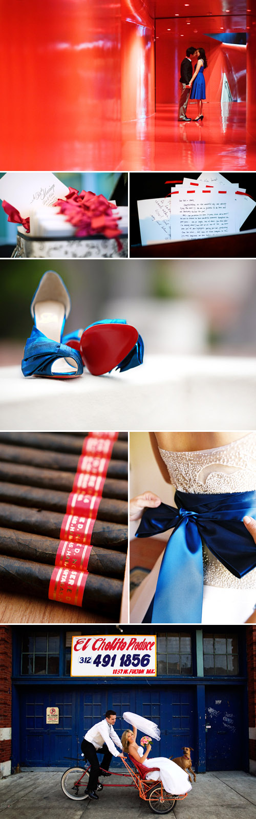 red, white and blue wedding inspiration