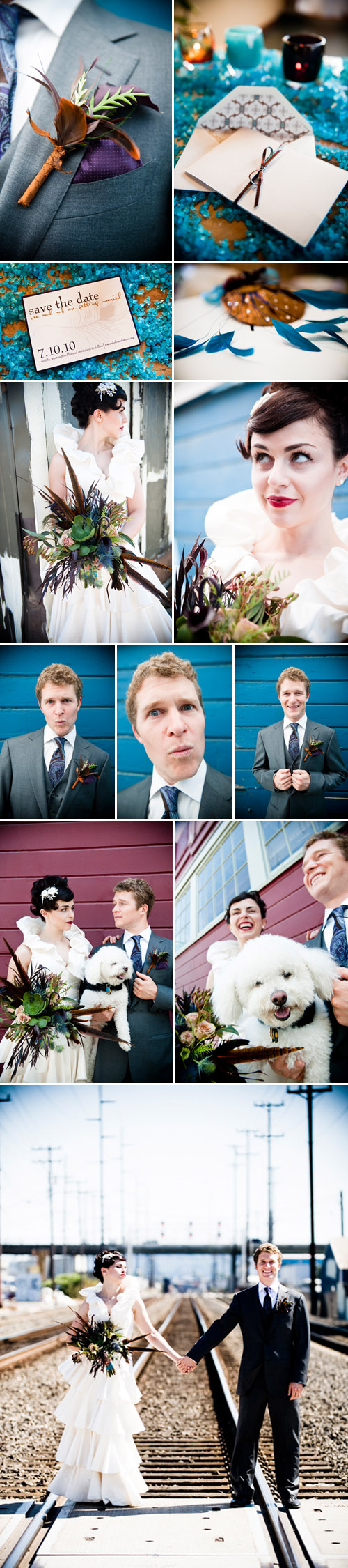 dramatic and stylish Seattle real wedding at Sodo Park, images by Laurel McConnell Photography