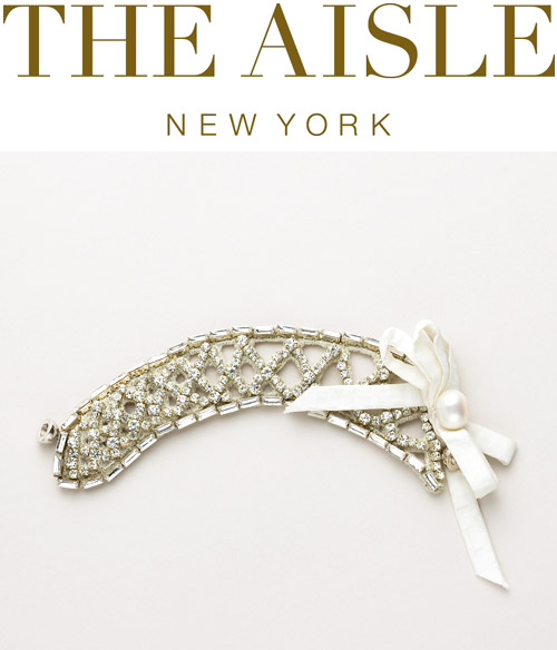 Ranjana Khan crystal lattice bracelet, wedding jewelry from The Aisle New York
