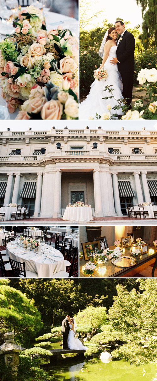 Huntington Library and Garden wedding floral design by Eddie Zaratsian of tic tock Couture Florals, photographed by James Johnson Photography