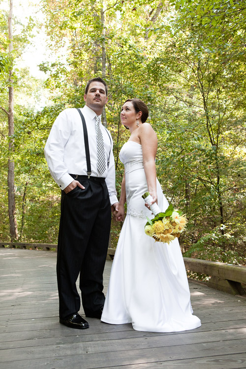 North Carolina wedding with a yellow and gray color palette, photos by Rachel Fesko Photography