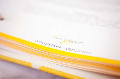 yellow and white wedding table top design from Woodmark Weddings and Fena Flowers, images by Junebug Weddings