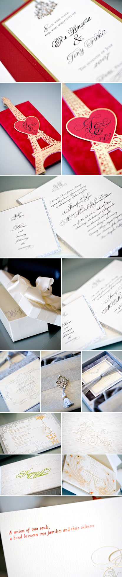 Lehr and Black Invitationers, custom wedding invitations and decor for Eva Longoria, Jessica Simpson, Ashlee Simpson, Gwen Stefani and Jennifer Lopez