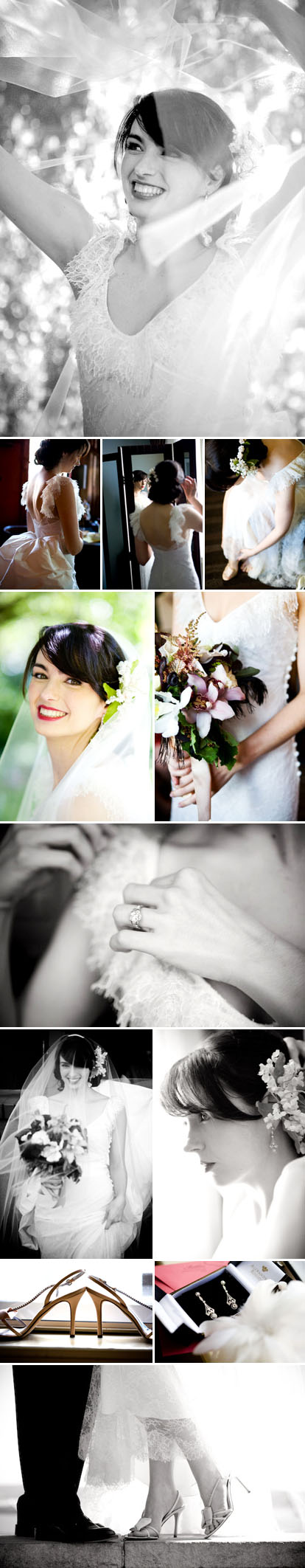 La Vie Photography, romantic vintage real wedding fashion