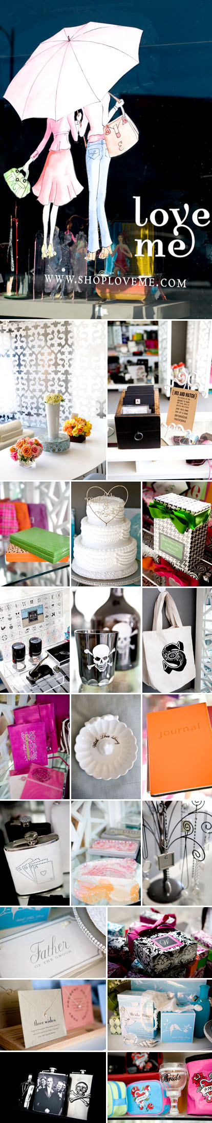 www.shoploveme.com online wedding favor, decor and gift shop