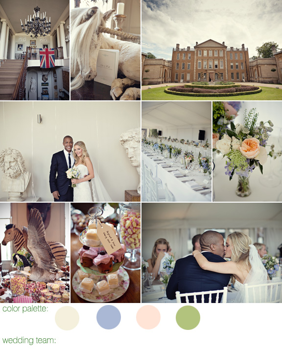fun and magical wedding at Aynhoe Park, England, with photos by Marianne Taylor Photography