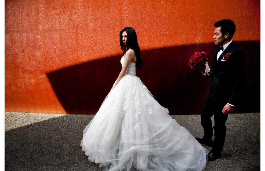 Stylish wedding photo by John and Joseph Photography, top Seattle and destination wedding photographers