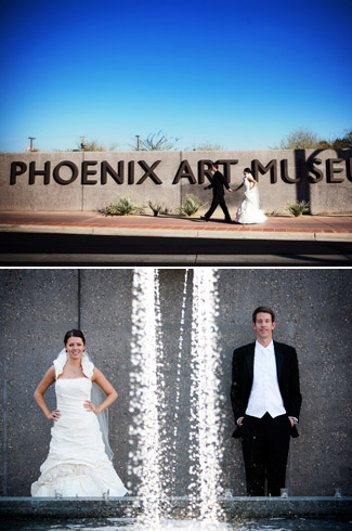 real wedding - photos by: Hollye Schumacher Photography - Phoenix Art Museum, Phoenix, Arizona