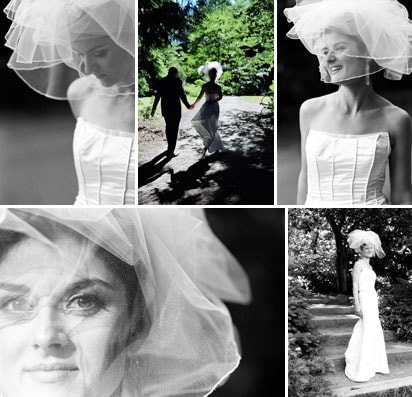 creative and alternative high fashion wedding veil
