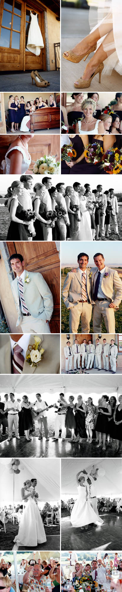 Vineyard wedding in Walla Walla, WA - photos by Positive Light Photography