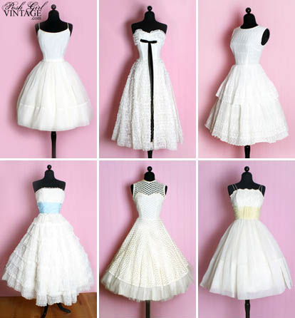 Vintage wedding dresses from Posh Girl Vintage