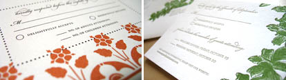 Wedding invitations by Brown Sugar Design