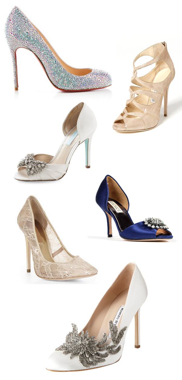 bridal shoes inspiration | via junebugweddings.com