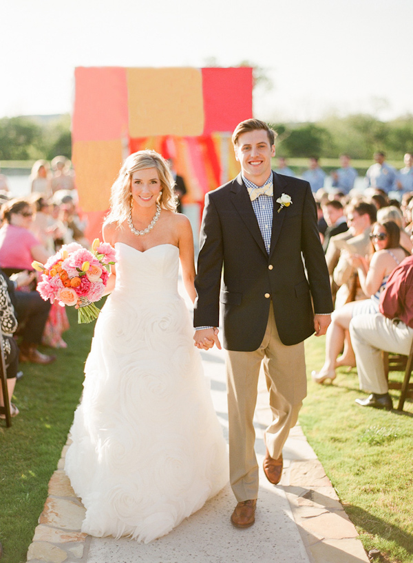 cheerful Texas wedding by Lavender Joy Weddings with photos by Taylor Lord Photography | via junebugweddings.com