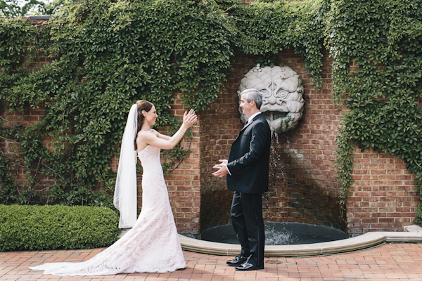 Elegant blush, cream and gray Garden wedding in Atlanta, Georgia, photos by Vue Photography | via junebugweddings.com