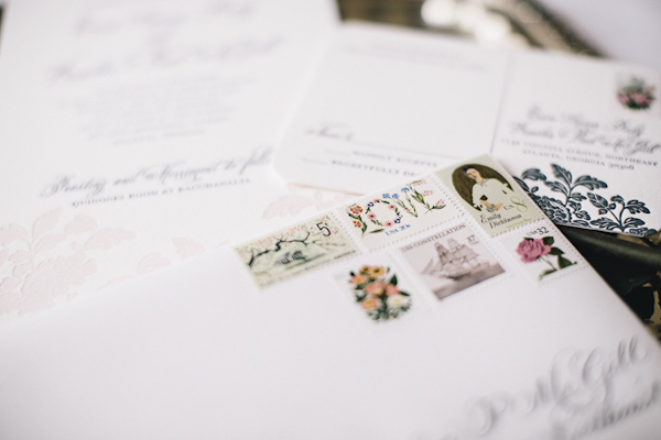 Elegant blush, cream and gray Garden wedding in Atlanta, Georgia, photos by Vue Photography | via junebugweddings.com